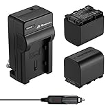 Powerextra 2 Pack Battery and Charger for JVC BN-VG121, BN-VG121U, BN-VG121US, BN-VG138, BN-VG138U, BN-VG138US, BN-VG107, BN-VG107U, BN-VG107US, BN-VG114, BN-VG114U, BN-VG114US, JVC Everio GZ-E Series
