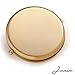 Romantic Gifts for Her/Jinvun Compact Purse Mirror / 24K Gold Electroplate Round 2 Sided |Clear Reflection With Magnification & Diamond Locking Clasp/Freshen Up Makeup & Eliminate Mishaps