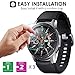 QIBOX [3 Pack] Galaxy Watch 5/Galaxy Watch 4 40mm Screen Protector with Tempered Glass, Hard PC Bumper Protective Case Face Cover Accessories Compatible with Samsung Galaxy Watch5 / Watch4