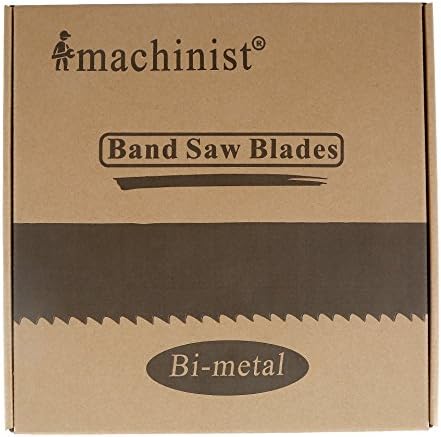 Imachinist S12211014 122" x 1" x 10/14TPI Bi-metal Band Saw Blades for Cutting Metal