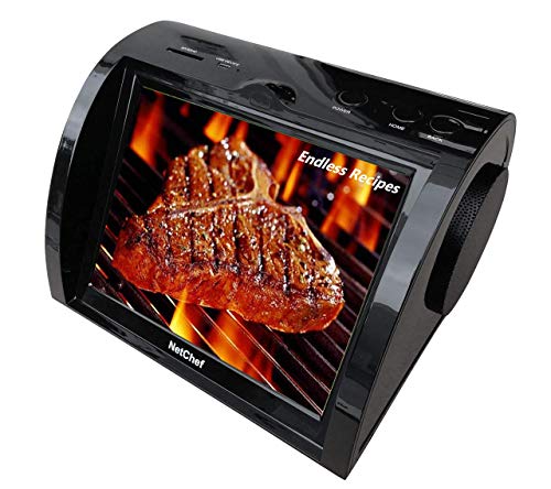 Internet Radio with Hi-Fi Speakers, 8” HD Touch Panel, Audio Book, 15K+ Radio Stations, Streaming Videos, Movies, Music, Auto Wi-Fi, Social Media, Recipes, More Features & Functions