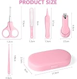 Vicloon 5-in-1 Baby Nail Kit Nail Clippers Scissors Ear Pick File Tweezers view 2