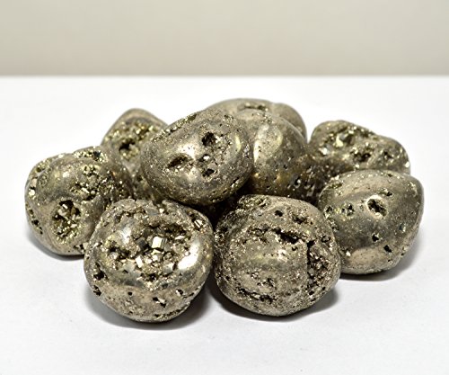Pyrite Cabochon Pebble Natural Polished Rare Sparkling Quartz Stone Cab "Fool's Gold" Mineral Crystal Cab - Peru (5PCS) - Thumbnail 2