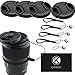 52mm Lens Cap Bundle - 4 Snap-on Lens Caps for DSLR Cameras - 4 Lens Cap Keepers - Microfiber Cleaning Cloth Included - Compatible Nikon, Canon, Sony Cameras (52mm)