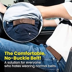 BeltBro Titan Brown MultiPack No Buckle Elastic