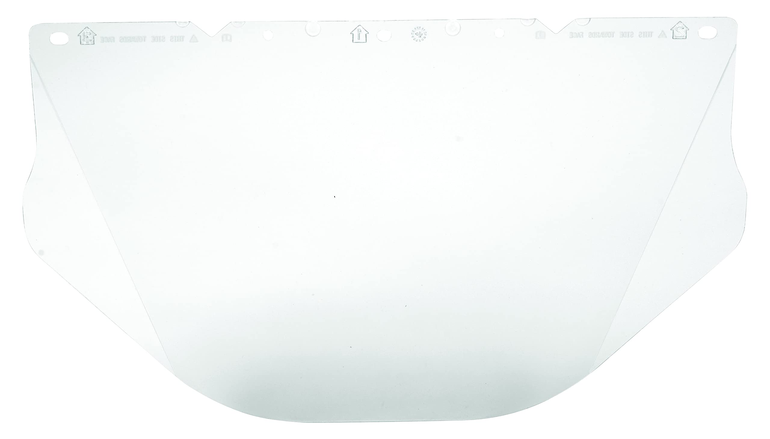 MSA Safety 10115863 V-Gard Visors, Polycarbonate, Clear (10 units)