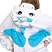 Silver Lilly Adult Pajamas - One Piece Cosplay Animal Costume (Blue Unicorn, M)
