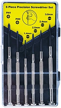 6pc Premium-Quality Micro Precision Screwdriver Set, Watch Repair, Eyeglasses Repair, Electronics Repair (1 Set)