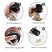 Salt and Pepper Grinder Set, Adjustable Coarseness Clear Glass Body Salt Mills Salt and Pepper Shakers by Seatore