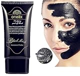 ONE1X Beauty Activated Natural Charcoal Black Mask Blackhead Peel Off Remover Cream Deep Skin Clean Purifying Peel Acne Mud Nose and Face Mask 50ML Bottle Blackhead Remover Mask