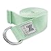 Node Fitness 8′ Premium Woven Cotton Blend Yoga Strap with D-Ring Buckle for Stretching – Mintthumb 1