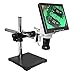 BoliOptics 10″ Video Microscope, All-in-1 Design, Industrial Grade, Attached HD Color LCD Display, Built-in LED Ring Light, Boom Stand MV02010203