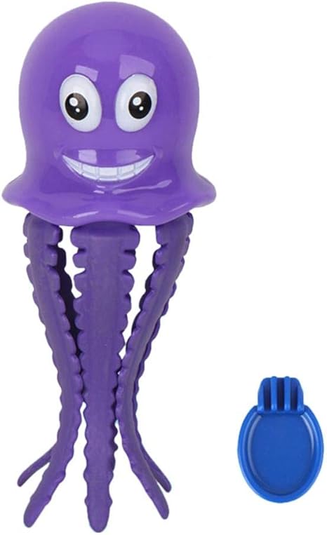purple octopus bath toy