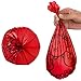My AlphaPet Compostable Dog Poop Bags, Cornstarch Eco-Friendly, HOME COMPOST NF T 51-800, 120 Count, Large Size Bag 9x13 Inches, 8 Unscented Refill Rolls, Leak-proof, Plantbased, GM-Free Corn (Red)