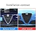 LLKUANG Carbon Fiber Style ABS Plastic Front Grills Decoration Frame Trim for Alfa Romeo Giulia 2017 2018 2019