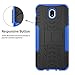 Galaxy J7 Pro J730G Case,Mama Mouth Shockproof Heavy Duty Combo Hybrid Rugged Dual Layer Grip Cover with Kickstand for Samsung Galaxy J7 Pro J730G 2017(with 4 in 1 Packaged),Blue