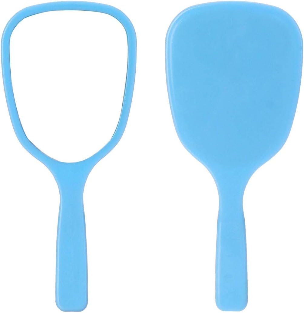 Aestivate 4PC Hand Mirror, Travel Handheld Mirror, Cosmetic Mirror with Handle: Furniture & Decor
