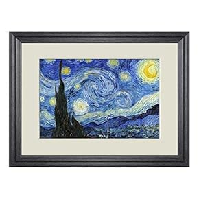 Creative 3D Visual Effect Wall Mural - Starry Night by Vincent Van Gogh - Peel & Stick Wall Decor - 24"x32"