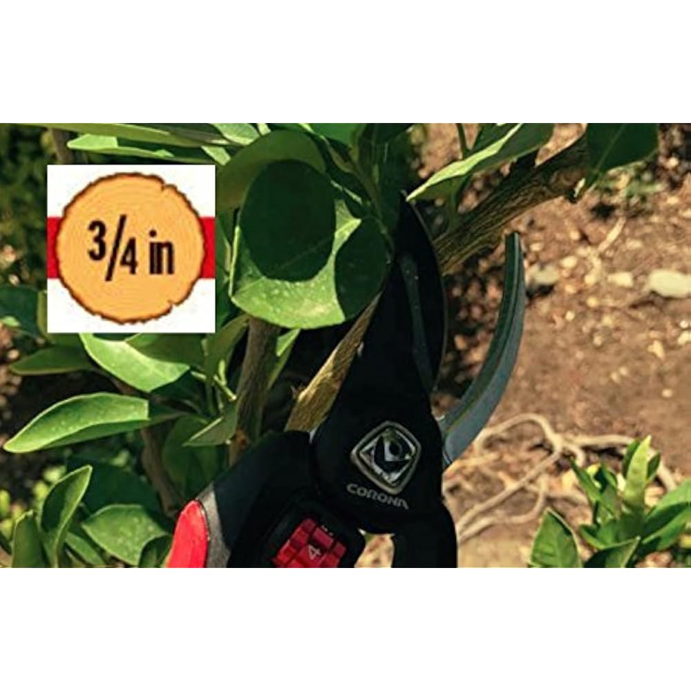 Corona BP 4214D Flex Dial Bypass Pruner With Comfort Gel Grips, 3/4