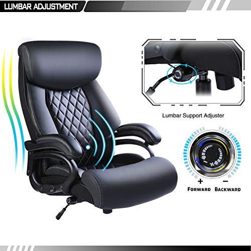 Bowthy Big and Tall Office Chair 400lbs Heavy Duty Ergonomic Computer