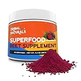 Tribal Naturals Superfood Beet Supplement, 9.2oz Organic Beet Root Powder, Beetroot Supplement Nitric Oxide Booster, Pre Workout for Men & Women, Beets Supplement Preworkout Powder Drink (40 Servings)