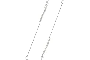 CIDYAUST 2Pcs Straw Cleaner,Straw Cleaner Brush for Metal/Glass/Silicone Straws,Reusable Straw Brush Cleaner with Nylon Bristles,Stanley Straw Cleaner Brush for Baby Bottles,Keyboard and Hummingbird Feeder.