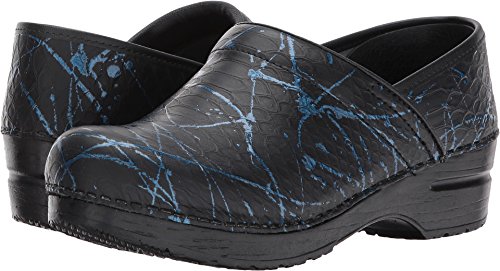 Sanita Women's Professional Primrose Work Shoe, Black/Blue, 39 EU/8/8.5 M US