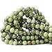 Qiwan Stone Beads (Taiwan Green Jade, 8mm)