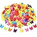 200 Pieces Mini Butterfly Hair Clip Assorted Hair Clip Claw Colored Flower Hair Claw Accessory for Women and Girls, 8 Colors (Style Set 1)