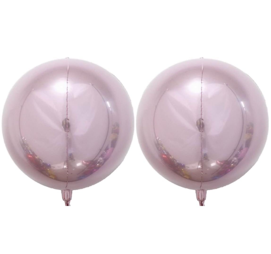 Light Pink 4D Foil Balloon, 55cm (2 pack)