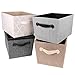 Creative Scents Fabric Decorative Storage Basket (Gray Birch)