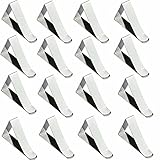 JOYTOUR Pack of 16 Stainless Steel Tablecloth Clips for 2 Inch Thick Tables Outdoor Picnic Metal Tablecloth Clamps