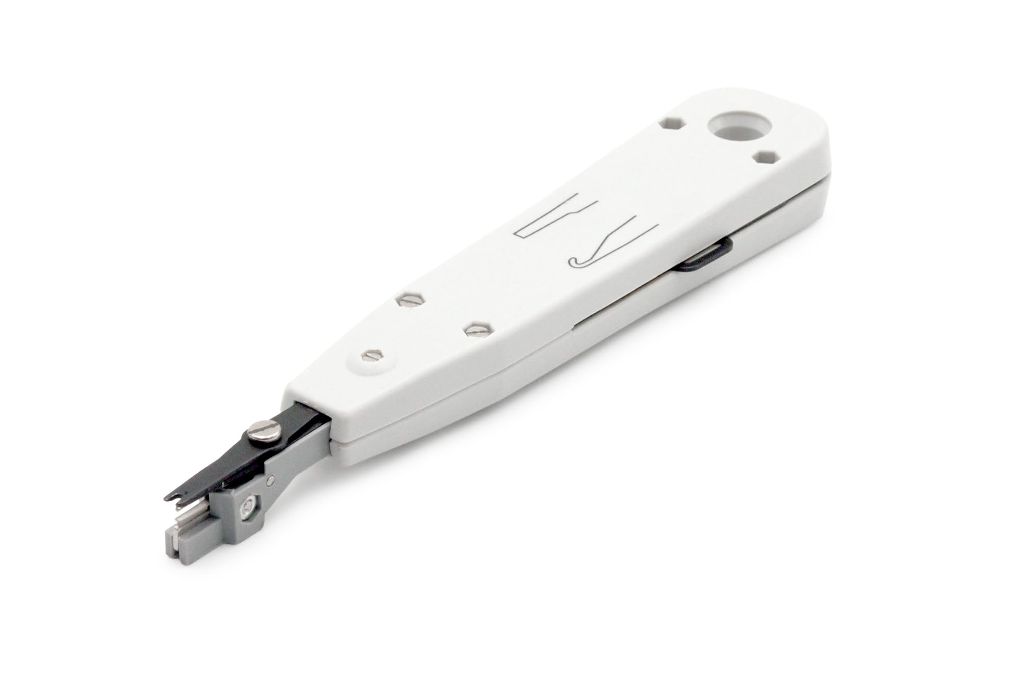 DIGITUS LSA Lay-on tool - Universal use - Scissors for cable ends - Pull-out hook - Unlocking blade