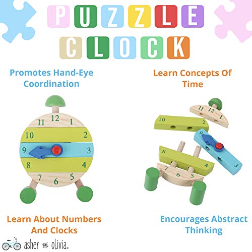 image for ASHER AND OLIVIA Montessori Fine Motor Skill Toys - Math Wooden Number