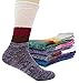 Women's Lady's 4 Pack Multi Color Cotton Crew Socks Multi Color2 One Size