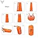 Forbidden Road Portable Single Sleep Bag 3 Season Sleeping Bag for Camping Hiking Backpacking - Compression Bag Included (Orange, 15 ℃ / 60 ℉)