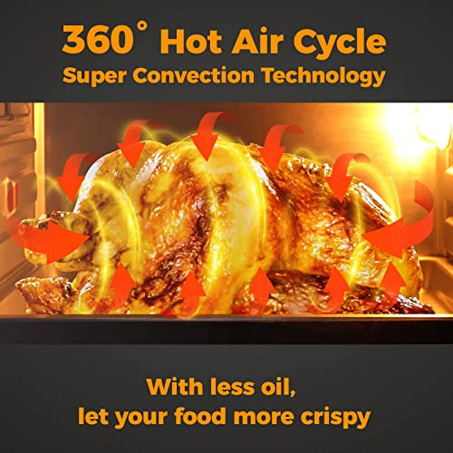 Toaster Oven Air Fryer Combo, 24 Preset Modes Air Fryer Oven and