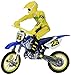 Hot Wheels Moto X No.23 Rider with Blue Bike Figure Blue and Yellow
