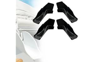 RV Rain Gutter Spouts with Extensions - Roof Rail Gutter Drain Protect Accessories for Van, Travel Trailer, 2 Left & 2 Right 