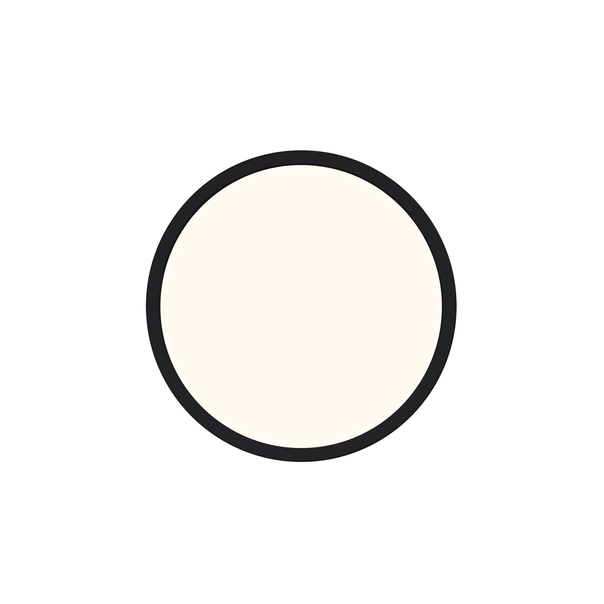 Nordlux Oja Indoor Ceiling Light Black Plastic Intergrated LED 3-Level Dimming - Bathroom, En-Suite, Kitchen Mains Powered, IP54