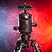 Highline Tripod Ballhead with 360 Degree Fluid Rotating Swivel and 54lb Load Capacity Includes Arca Clamp with 60mm Arca Swiss Plate - Tripod Ball Head for Large Camera Setup (Medium-Gunmetal)