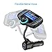 Comsoon Bluetooth FM Transmitter, Wireless in-car Radio Adapter Car Kit with Quick Charge 3.0 + 5V/2.4A Smart IC Dual USB Car Charger, 1.80 Inch LCD Display, TF Card Slot, AUX Input/Output