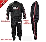 Heavy Duty RAD Sweat Suit Sauna Exercise Gym Suit Fitness Weight Loss Anti-Rip Red