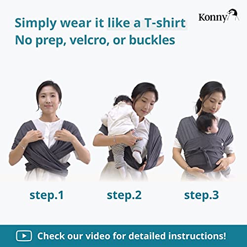 Konny Baby Carrier Summer UltraLightweight, HassleFree Baby Wrap