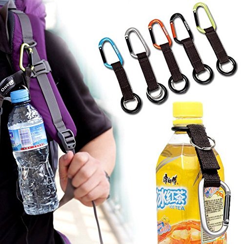 Drink Buckle Hook Holder Clip Key Chain Ring For Camping Hik