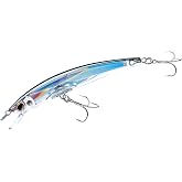 Yo-Zuri Crystal 3D Minnow Sinking Lure, Silver Black, 5-1/4-Inch