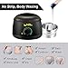 Wax Warmer, Electric Hair Removal Waxing Kit with 4 Packs of Hard Wax Beans and 10 Wax Wooden Spatulas (at-Home Waxing for Women and Men) (Black)