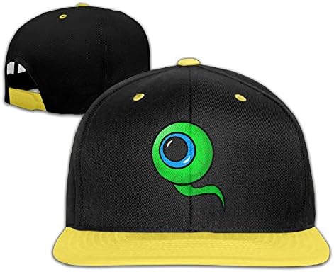 WYUZHEN Kid's Jacksepticeye Eyeball Hip-hop Snapback Hat Caps Yellow