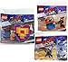 LEGO Master Metal-Beard Movie 2 Block Building Kit Emmet Mini Figure with Piece Offering Heart + Lucy VS Alien Invader Character Minifigure Triple Pack