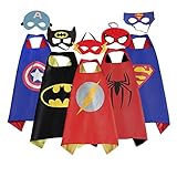 Mizzuco Cartoon Dress up Satin Cape with Felt Mask Costume - 5pcs